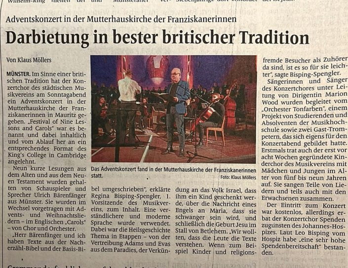 Münster, WN 11.Dezember2023 von Klaus Möllers (WN)